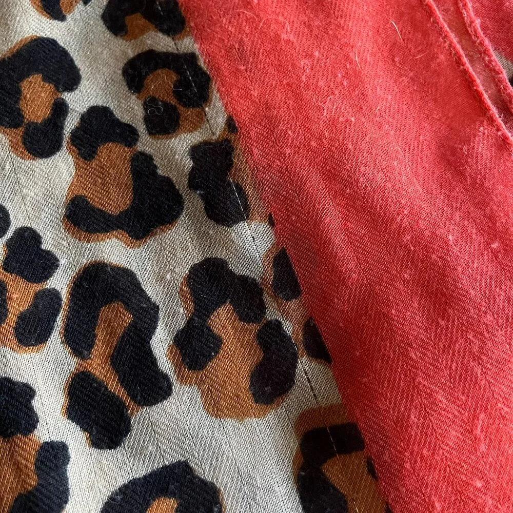 Leopard print infinity scarf